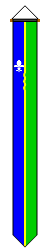 Vlag en of wimpel van de provincie Flevoland.
